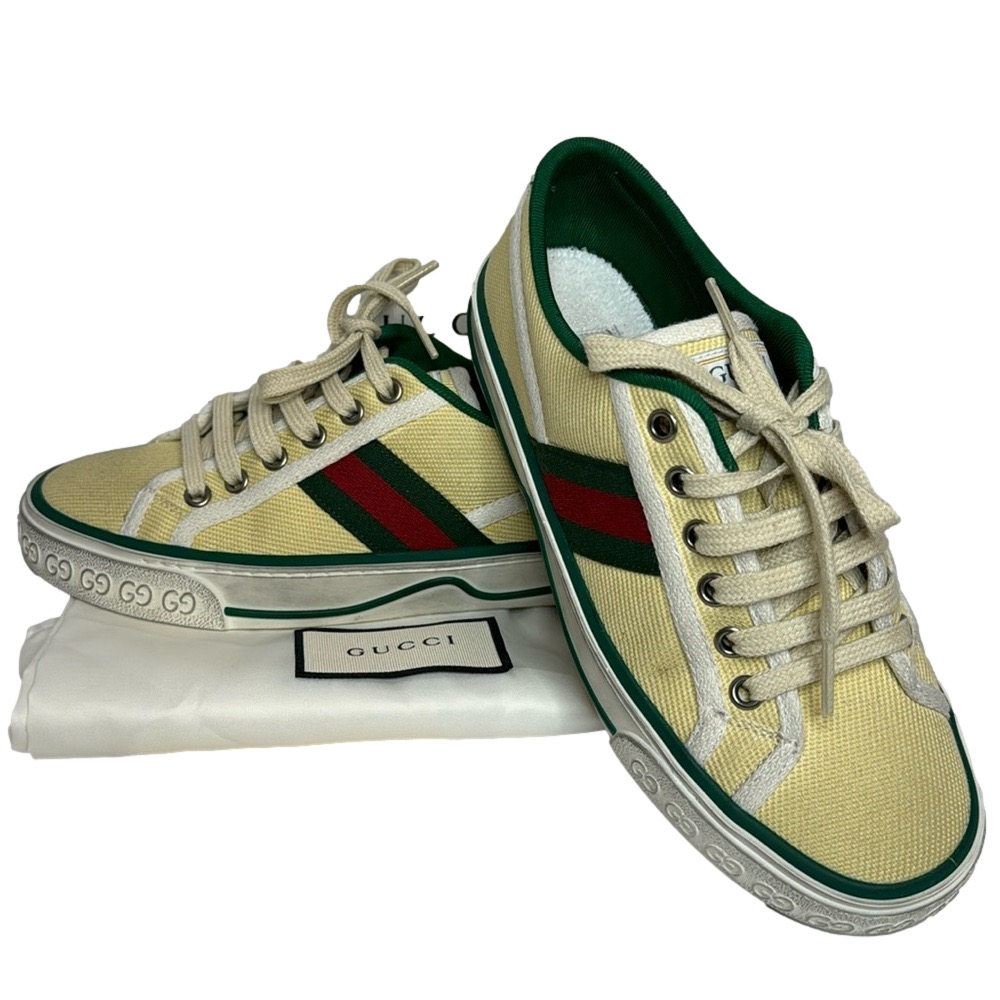 NEW GUCCI “OLD TENNIS TWEED” SNEAKERS Sz. 36 (fits 6.5 or 7)
